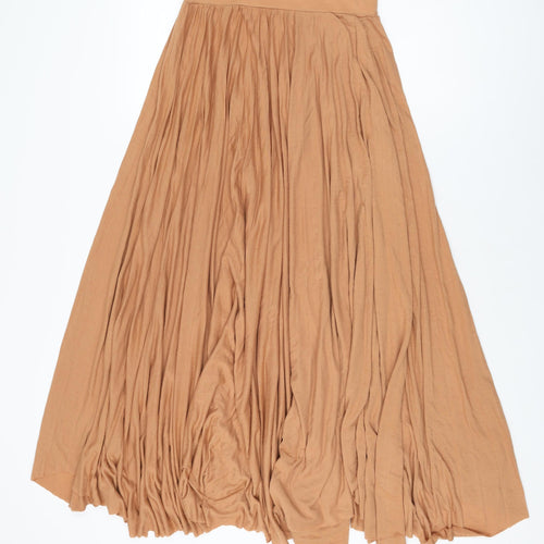 River Island Womens Brown Polyester Swing Skirt Size 8