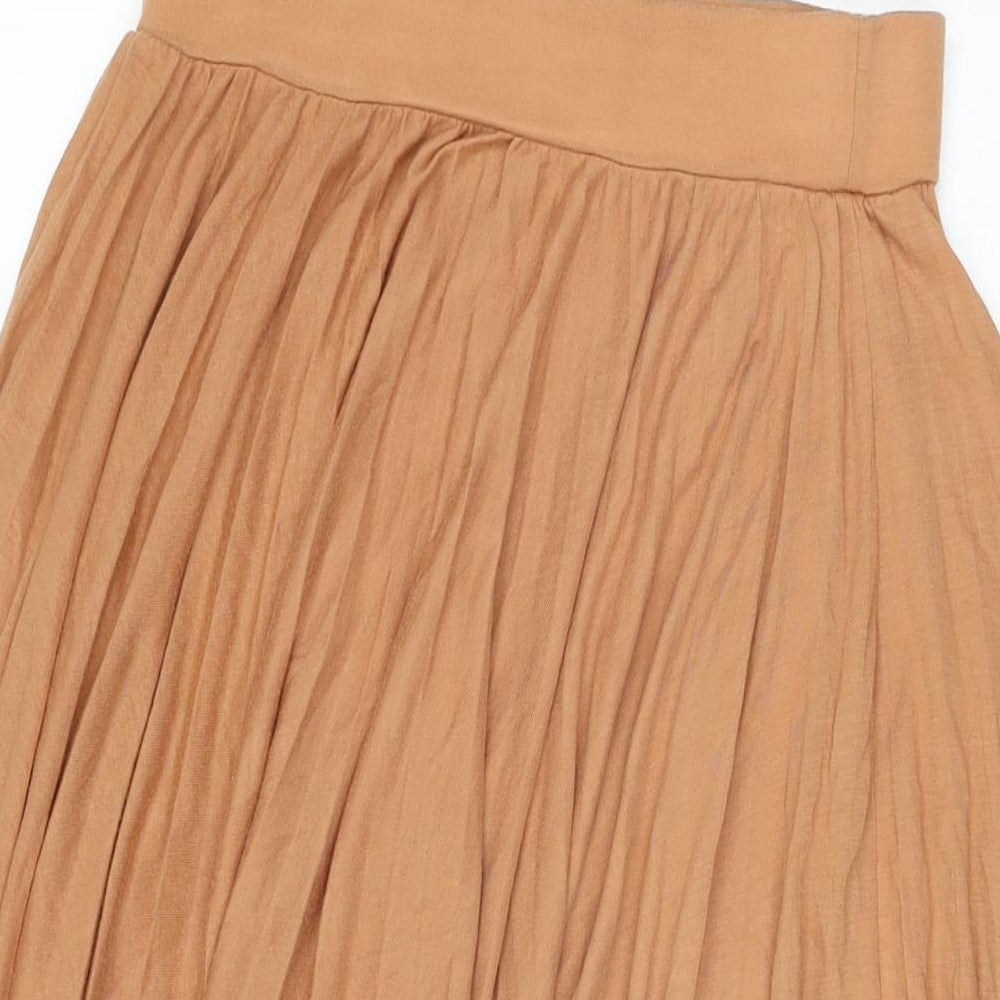 River Island Womens Brown Polyester Swing Skirt Size 8