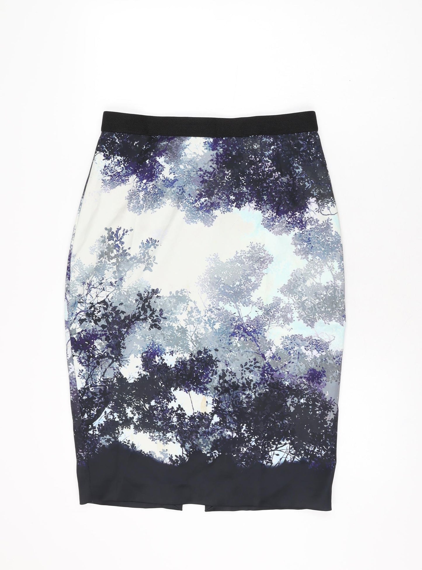 Coast Womens Multicoloured Geometric Polyester Straight & Pencil Skirt Size 12 Zip