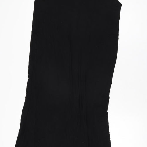 Zara Womens Black Polyester Shift Size L Round Neck Pullover