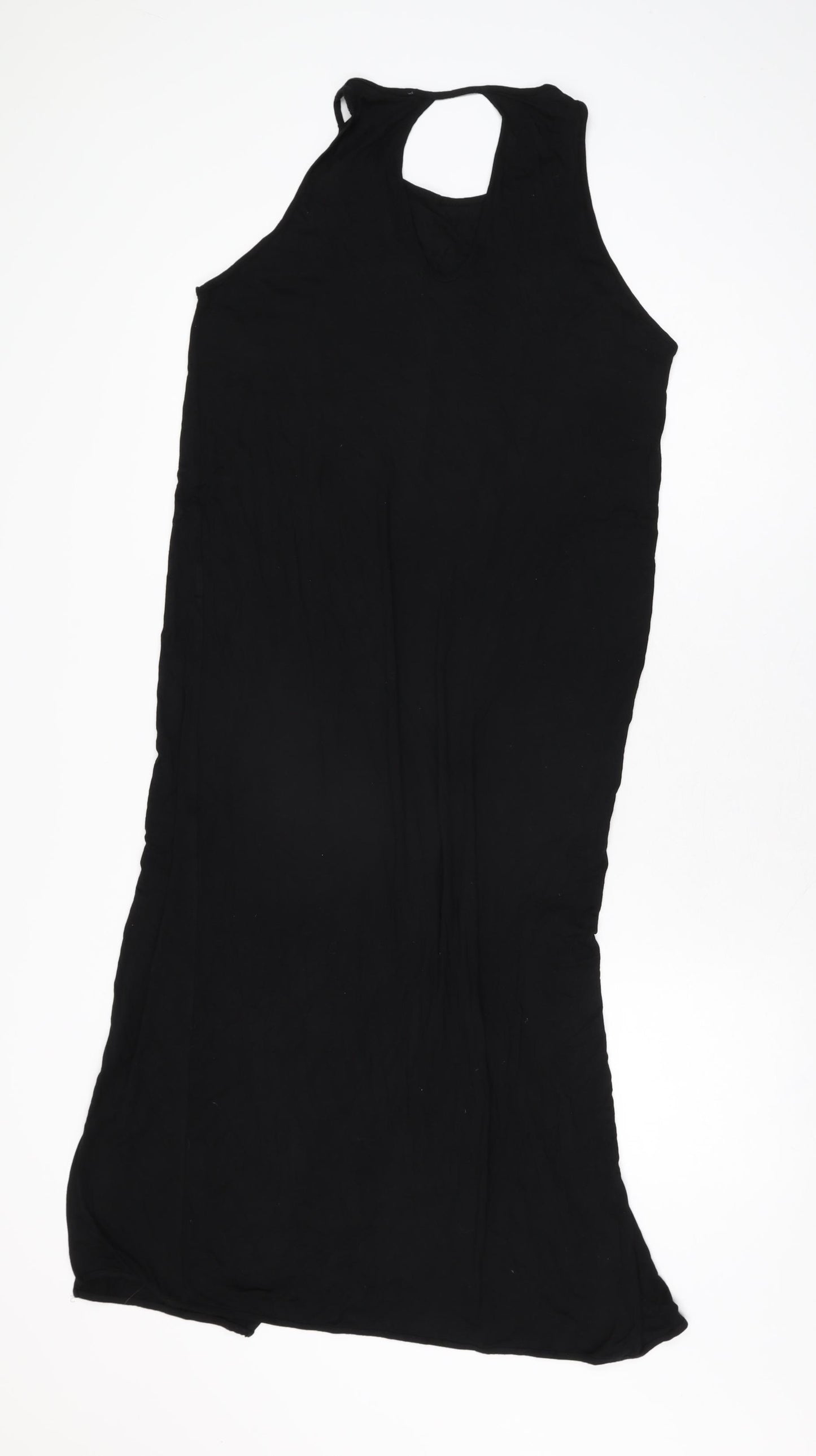 Zara Womens Black Polyester Shift Size L Round Neck Pullover