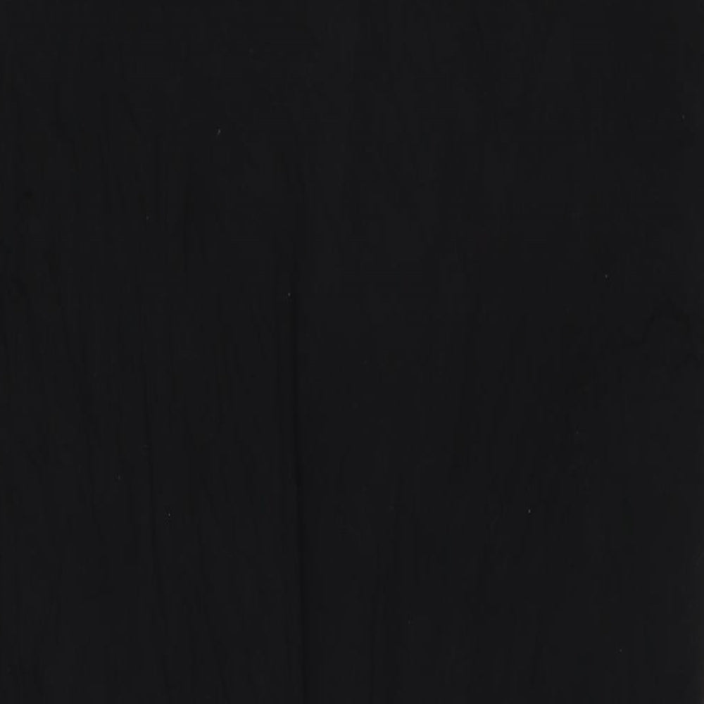 Zara Womens Black Polyester Shift Size L Round Neck Pullover