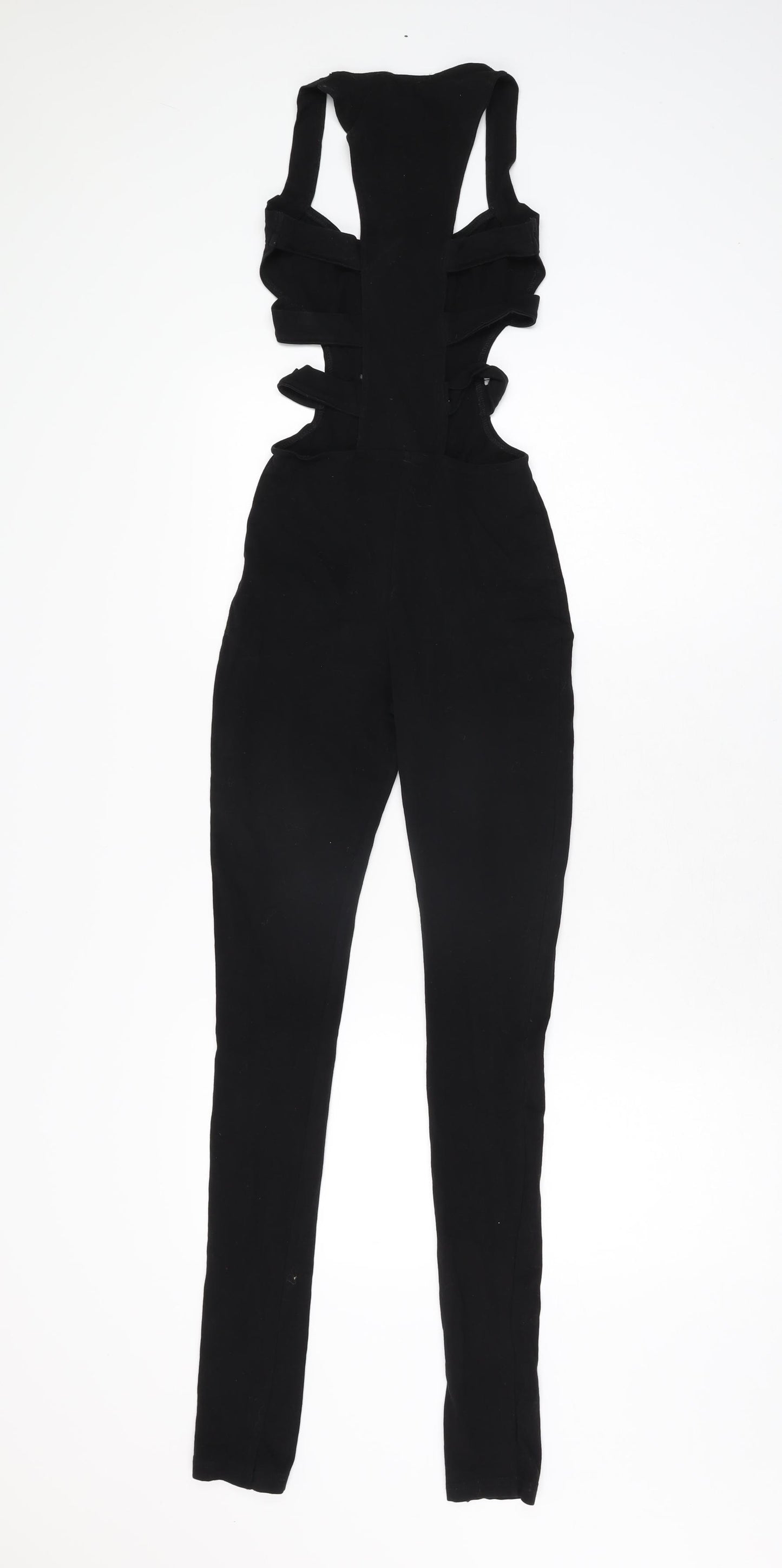 ASOS Womens Black Polyester Jumpsuit One-Piece Size 8 L31 in Pullover