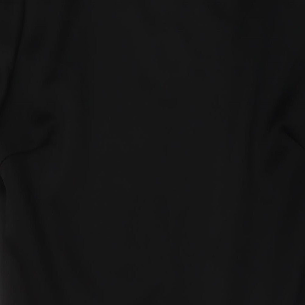 Want That Trend Womens Black Floral Polyester A-Line Size 18 Round Neck Pullover