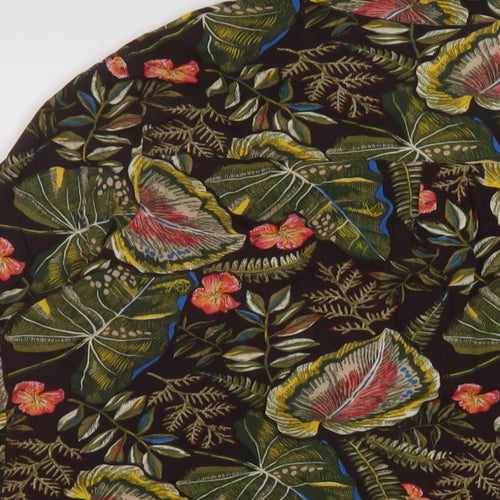Damart Womens Multicoloured Floral Viscose Basic Blouse Size 22 Collared