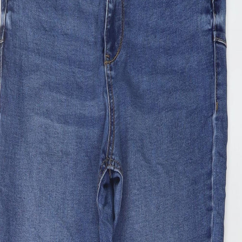 New Look Womens Black Cotton Skinny Jeans Size 12 L25 in Regular Button