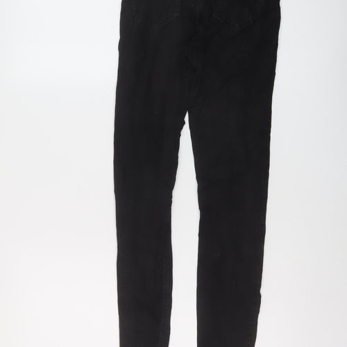 Noisy may Womens Black Cotton Skinny Jeans Size 26 in L30 in Regular Button