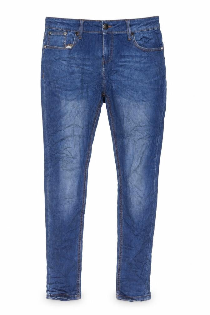 Closure Mens Blue Cotton Skinny Jeans Size 34 in L30 in Regular Button