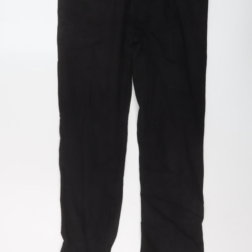 NEXT Boys Black Cotton Straight Jeans Size 14 Years Regular Zip