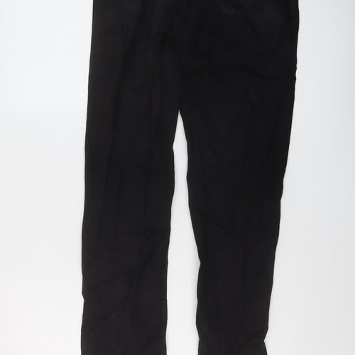 NEXT Boys Black Cotton Straight Jeans Size 14 Years Regular Zip