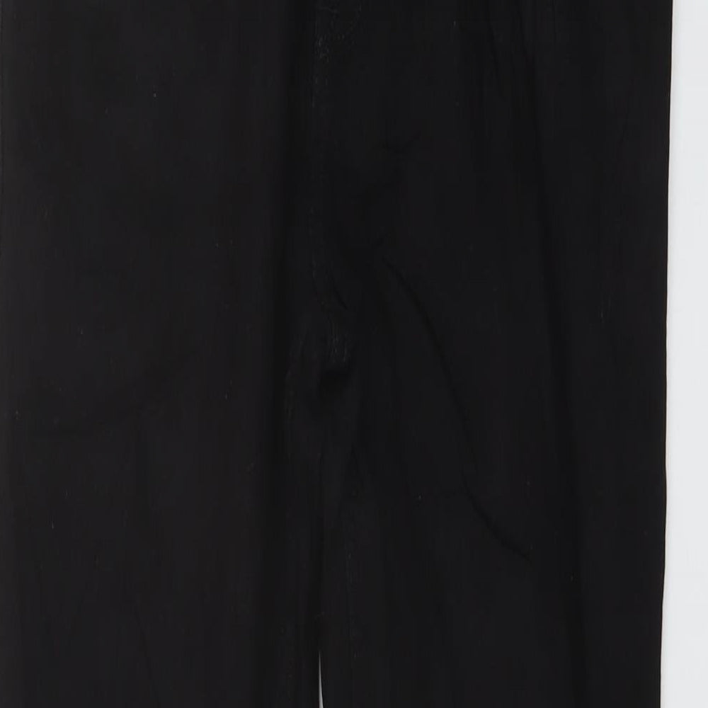 NEXT Boys Black Cotton Straight Jeans Size 14 Years Regular Zip