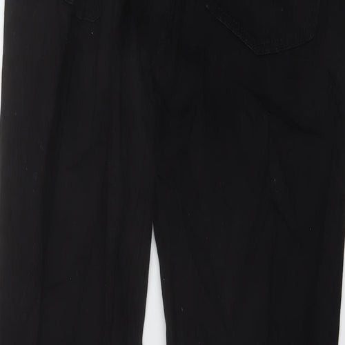 NEXT Boys Black Cotton Straight Jeans Size 14 Years Regular Zip
