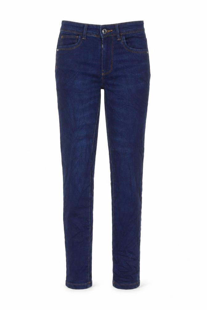 Denim & Co. Womens Blue Cotton Skinny Jeans Size 4 L25 in Regular Button