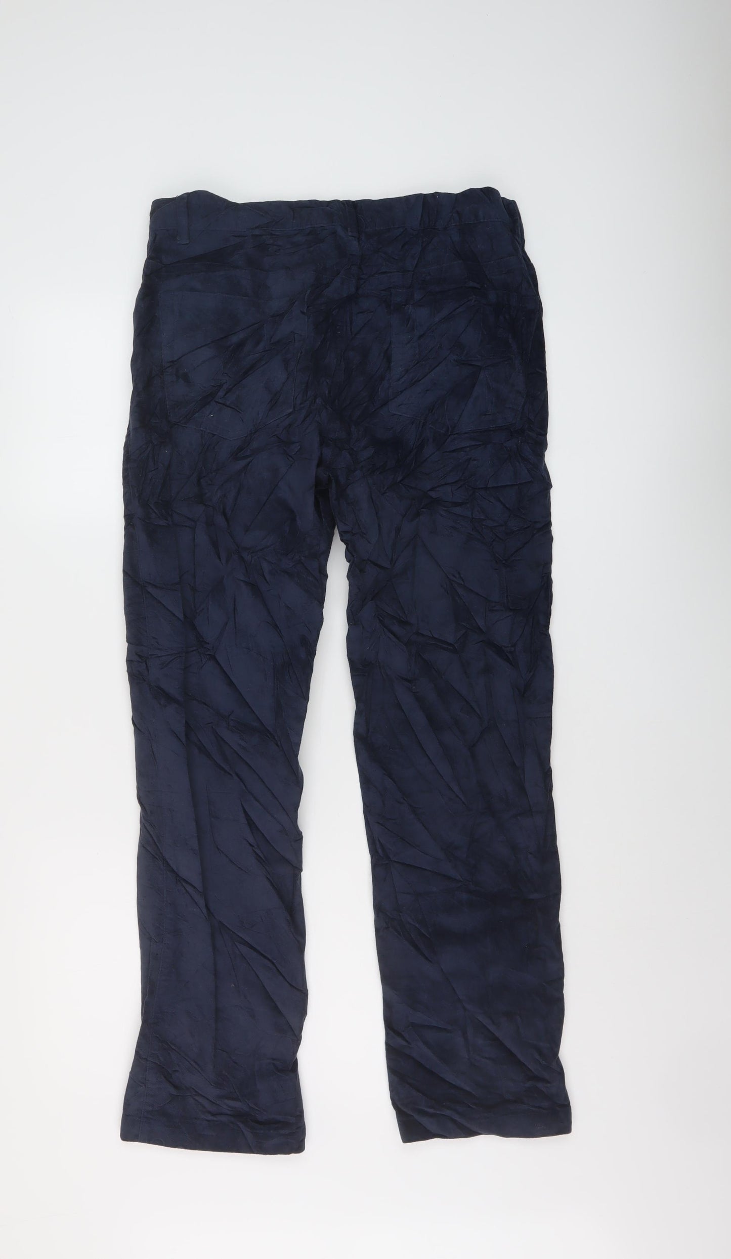 Peter Christian Mens Blue Camel Trousers Size 32 in L29 in Regular Button