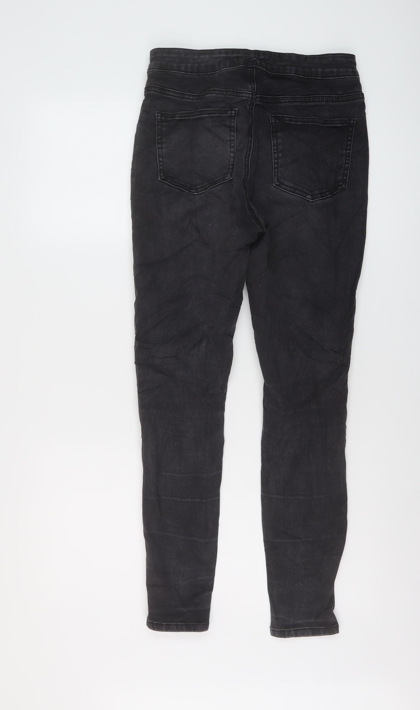 TU Womens Green Cotton Jegging Jeans Size 10 L27 in Regular Button