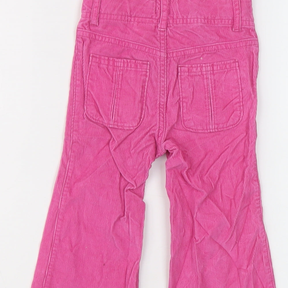 Gap Girls Pink Cotton Bootcut Jeans Size 2 Years Regular Button