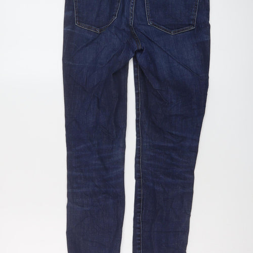 Madewell Womens Blue Cotton Skinny Jeans Size 25 in L28 in Regular Button