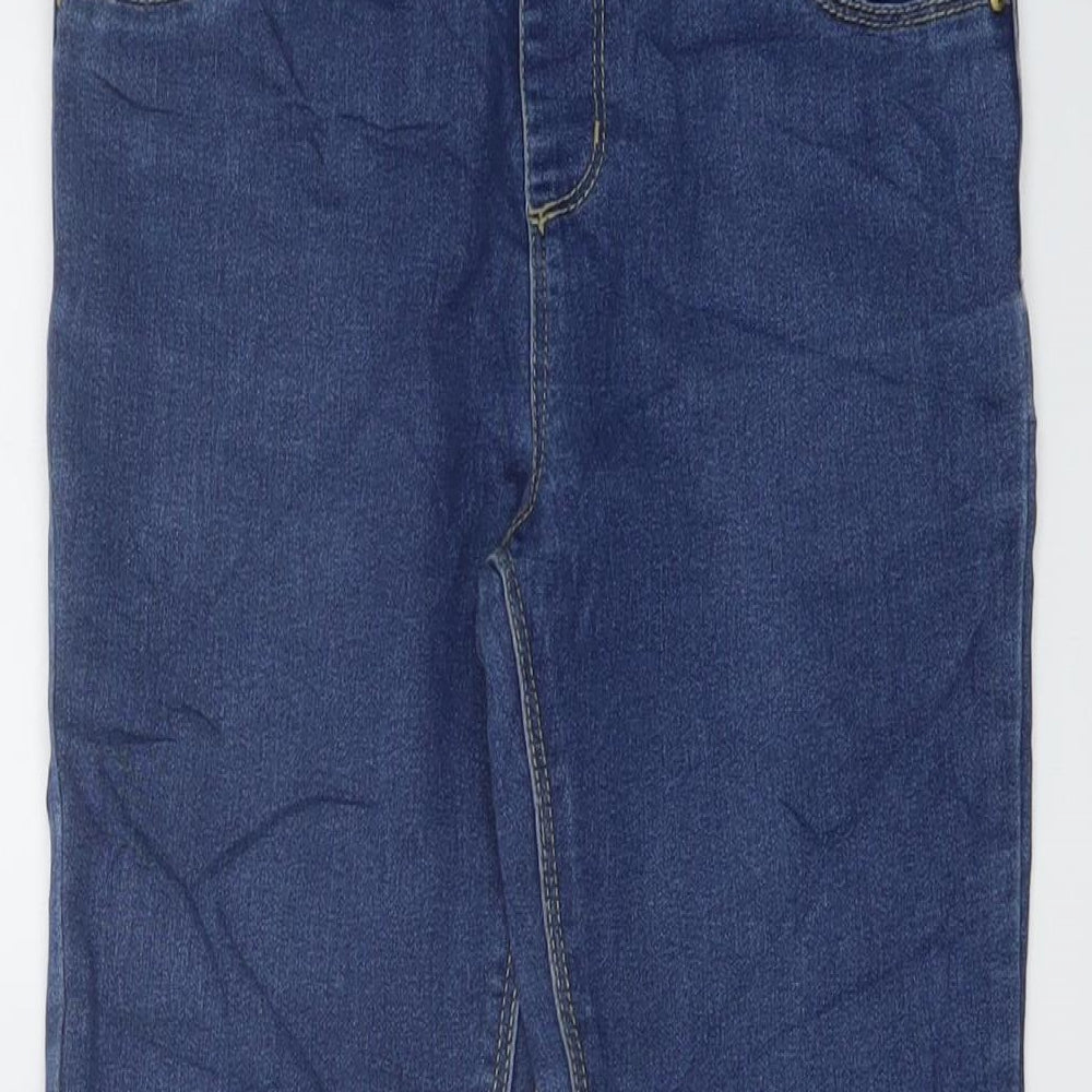 Denim & Co. Boys Blue Cotton Straight Jeans Size 11-12 Years Regular Pullover