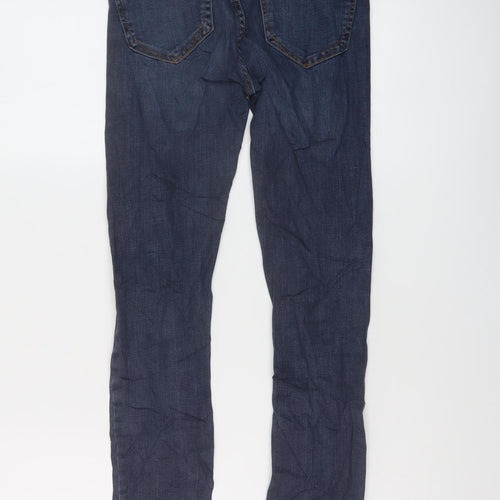 River Island Womens Black Cotton Skinny Jeans Size 6 L28 in Regular Button