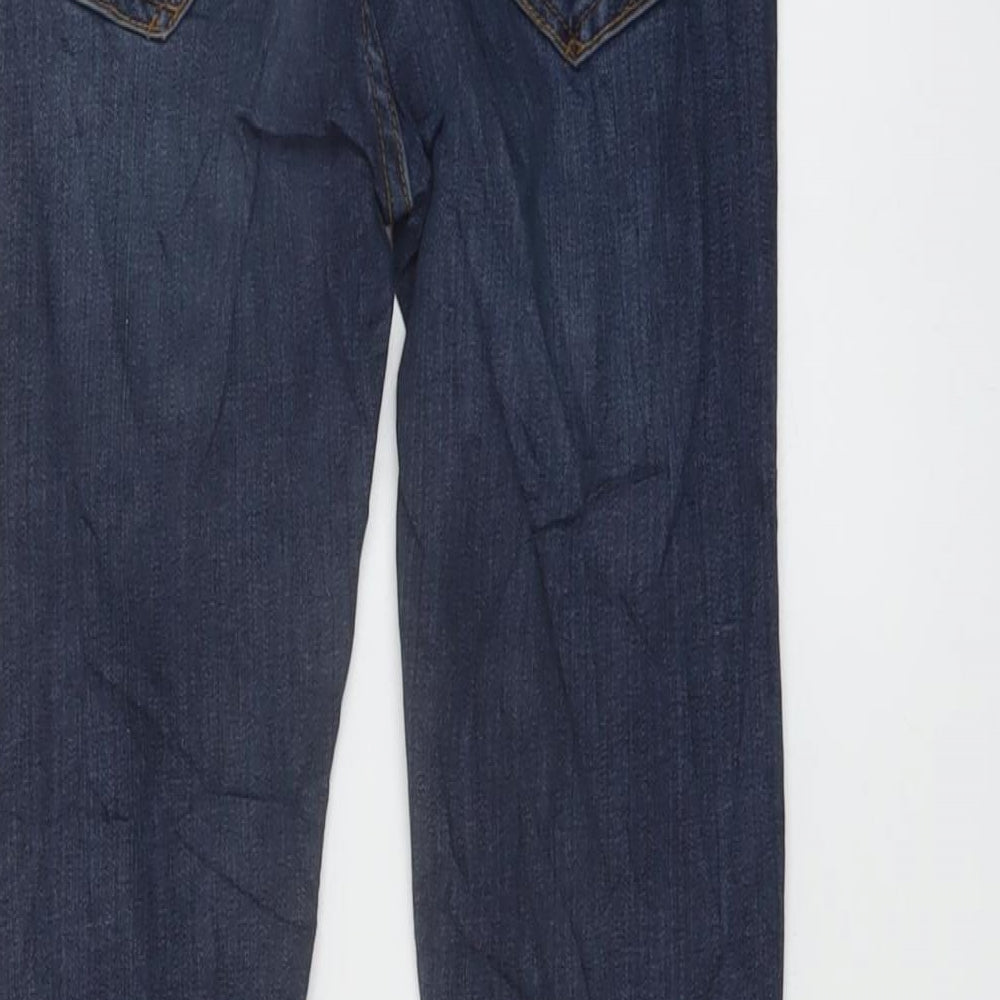 River Island Womens Black Cotton Skinny Jeans Size 6 L28 in Regular Button