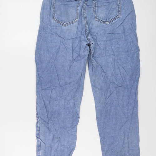 Denim & Co. Womens Beige Cotton Mom Jeans Size 8 L27 in Regular Button