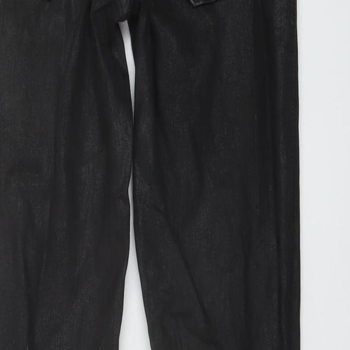 Zara Womens Black Cotton Skinny Jeans Size 10 L29 in Regular Button