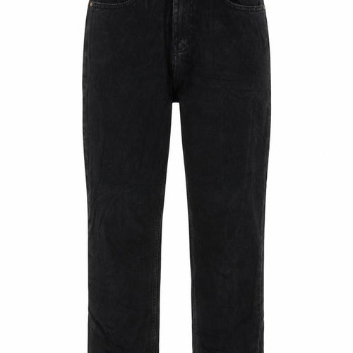 Denim & Co. Womens Grey Cotton Straight Jeans Size 12 L28 in Regular Button