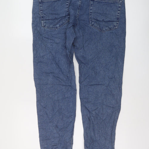 ASOS Mens Blue Cotton Straight Jeans Size 34 in L32 in Regular Button