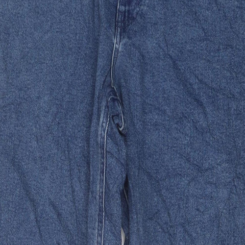 ASOS Mens Blue Cotton Straight Jeans Size 34 in L32 in Regular Button