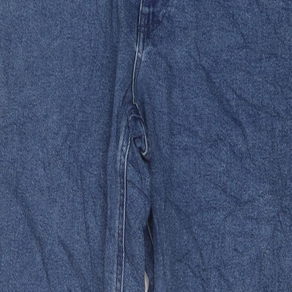 ASOS Mens Blue Cotton Straight Jeans Size 34 in L32 in Regular Button
