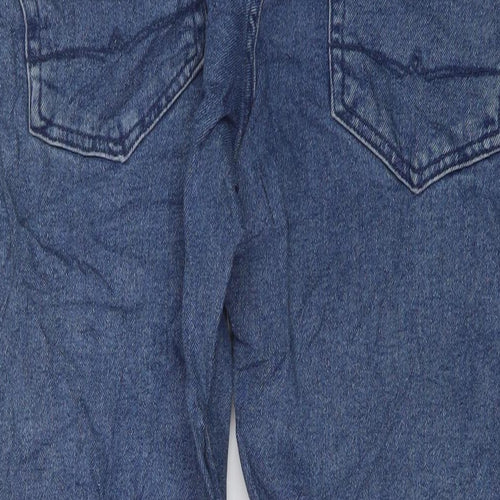ASOS Mens Blue Cotton Straight Jeans Size 34 in L32 in Regular Button