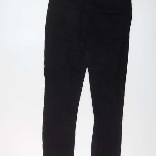 Denim & Co. Womens Black Cotton Skinny Jeans Size 12 L27 in Regular Button