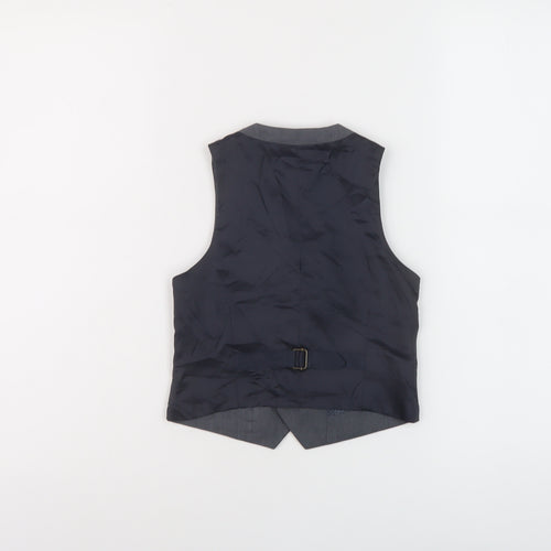 Finest Quality Boys Grey Jacket Waistcoat Size 4 Years Button