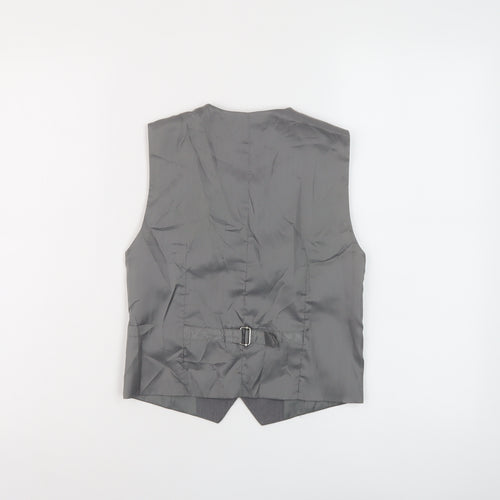 NEXT Boys Grey Jacket Waistcoat Size 8 Years Button