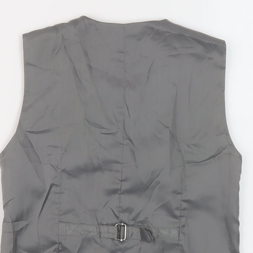 NEXT Boys Grey Jacket Waistcoat Size 8 Years Button