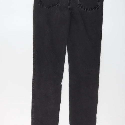 Madeline Womens Grey Cotton Skinny Jeans Size 24 in L30 in Regular Button
