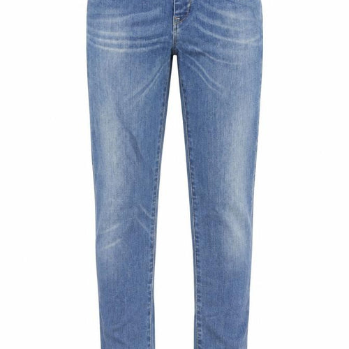 AUBIN & WILLS Mens Blue Cotton Skinny Jeans Size 30 in L32 in Slim Button