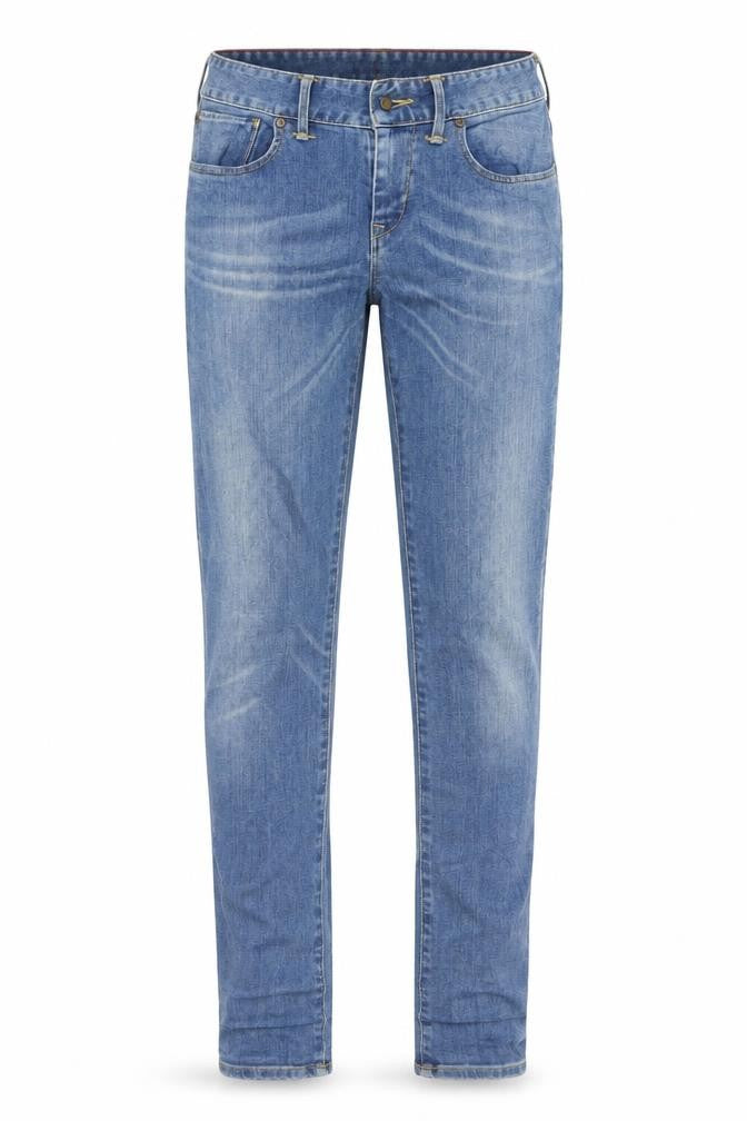 AUBIN & WILLS Mens Blue Cotton Skinny Jeans Size 30 in L32 in Slim Button