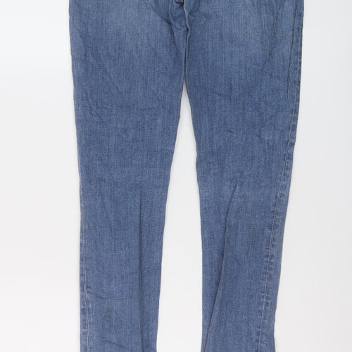 AUBIN & WILLS Mens Blue Cotton Skinny Jeans Size 30 in L32 in Slim Button