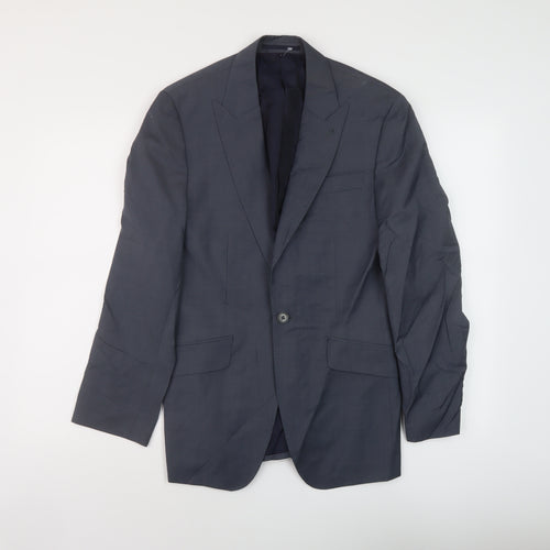 NEXT Mens Blue Wool Jacket Suit Jacket Size S Regular