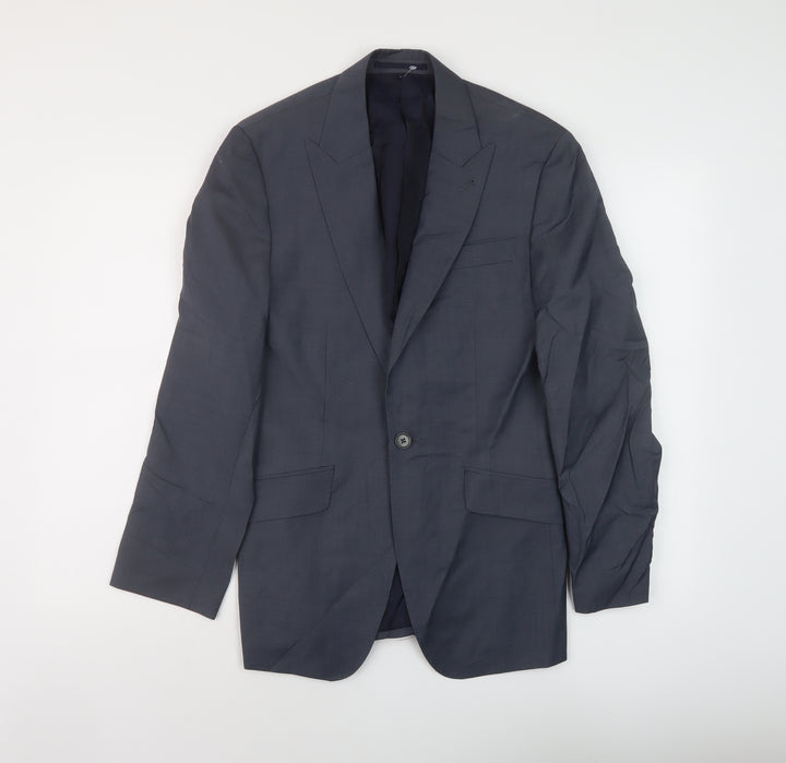 NEXT Mens Blue Wool Jacket Suit Jacket Size S Regular