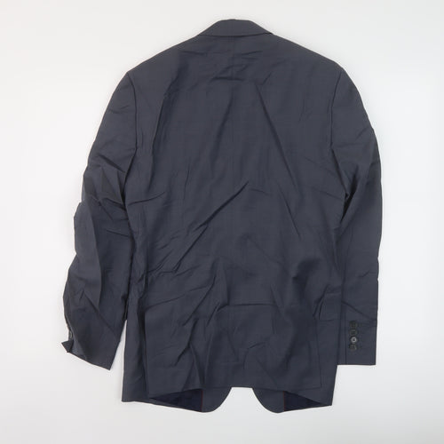 NEXT Mens Blue Wool Jacket Suit Jacket Size S Regular