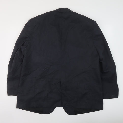 Marks and Spencer Mens Blue Polyester Jacket Suit Jacket Size XL Regular