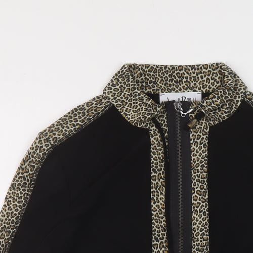 Joseph Ribkoff Womens Black Polyester Full Zip Sweatshirt Size 14 Zip