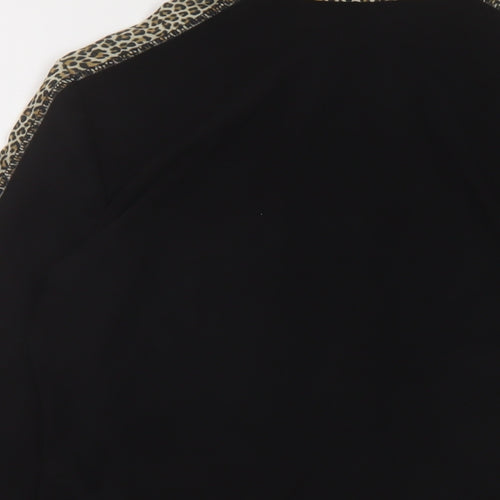 Joseph Ribkoff Womens Black Polyester Full Zip Sweatshirt Size 14 Zip