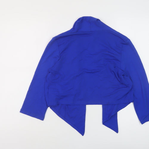 Debenhams Womens Blue Viscose Wrap Blouse Size 12 V-Neck