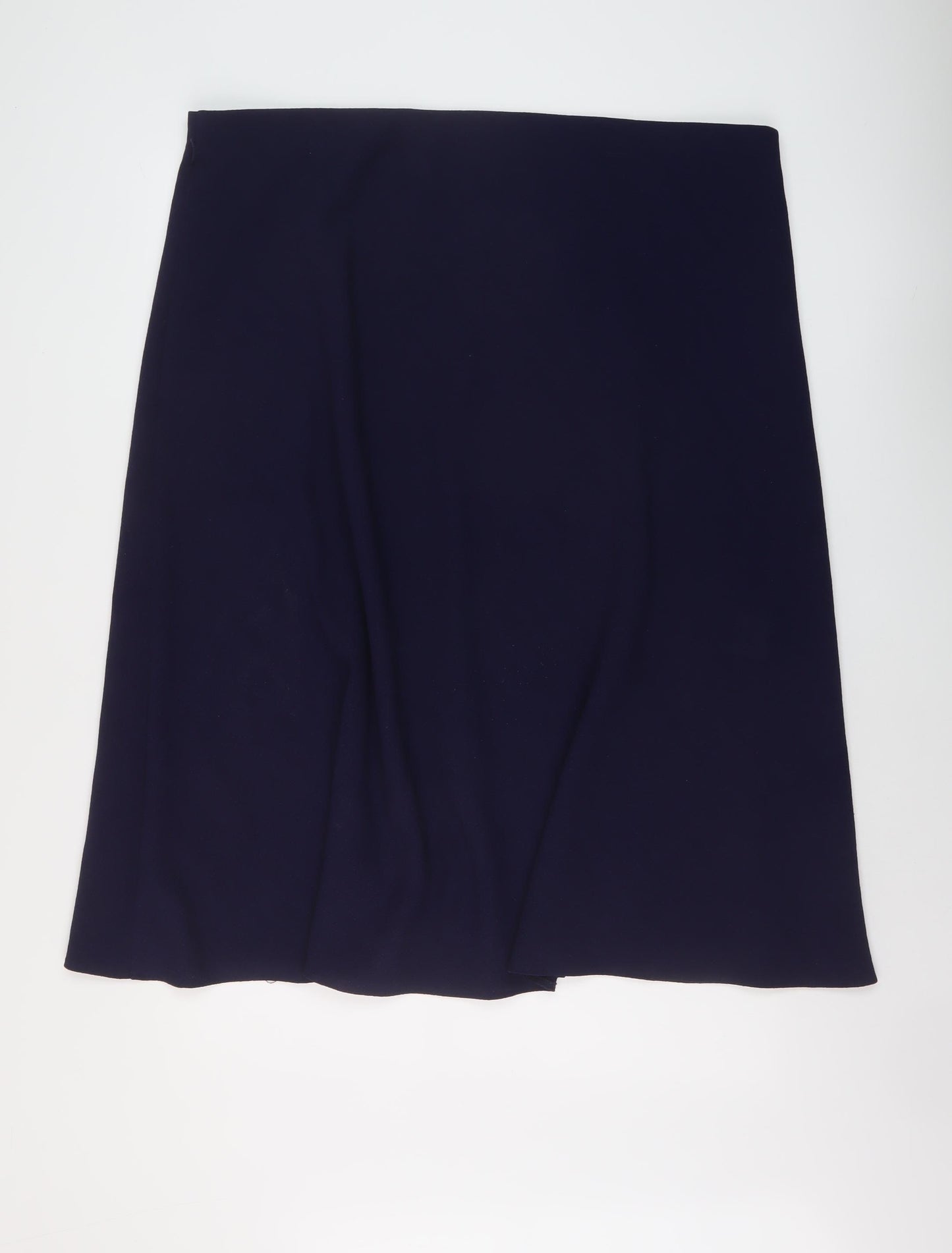Marks and Spencer Womens Blue Polyester A-Line Skirt Size 20