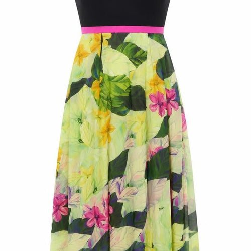 Almost Famous Womens Multicoloured Floral Viscose Maxi Size 10 Sweetheart Zip