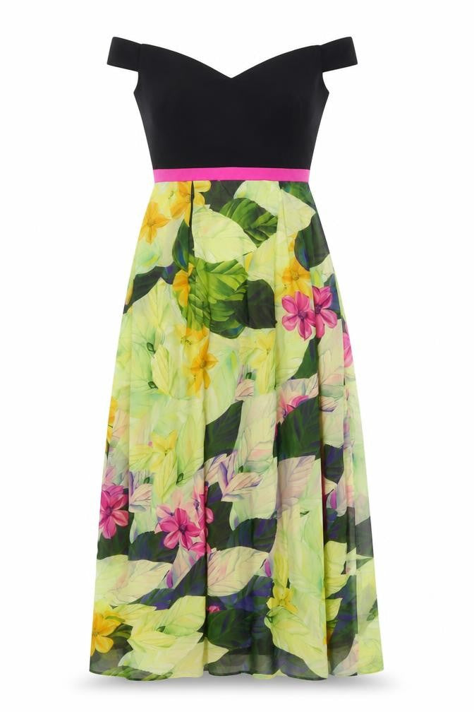 Almost Famous Womens Multicoloured Floral Viscose Maxi Size 10 Sweetheart Zip