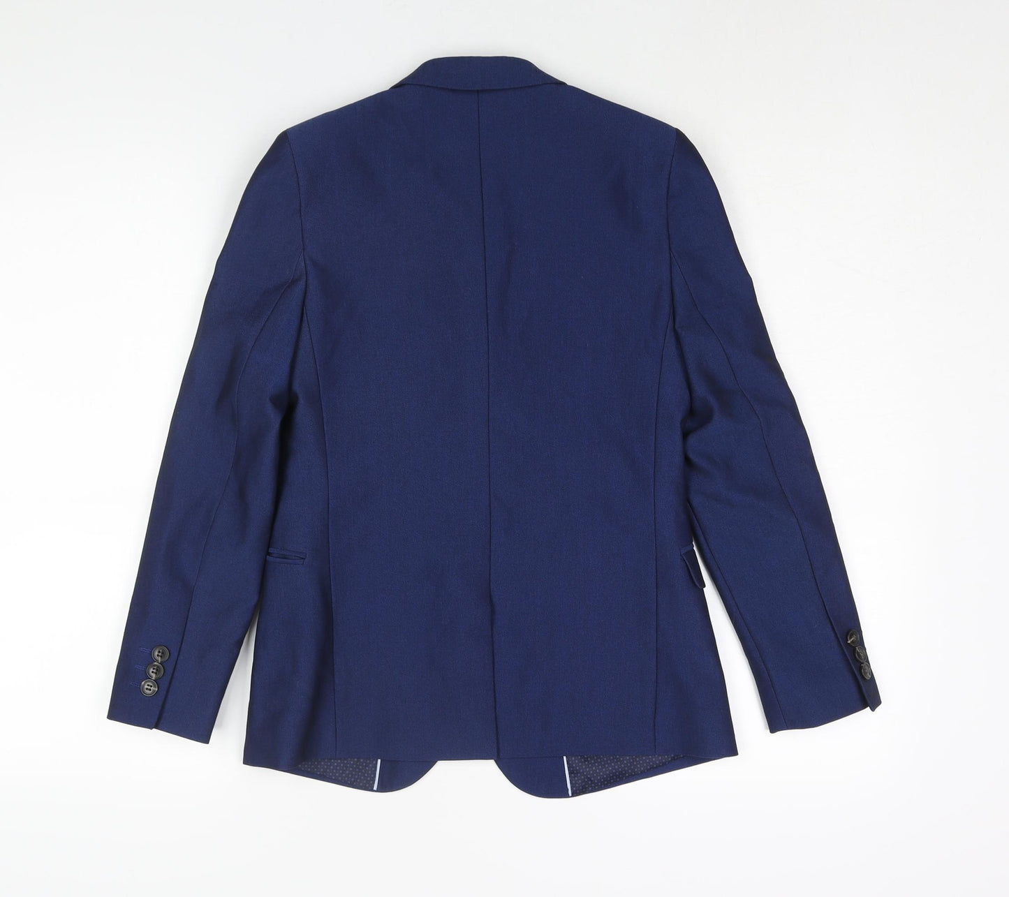 Marks and Spencer Boys Blue Jacket Blazer Size 10-11 Years Button - Suit Jacket